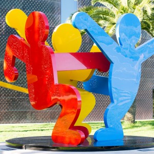 Keith Haring Sculpture on the grounds of the de Young Museum